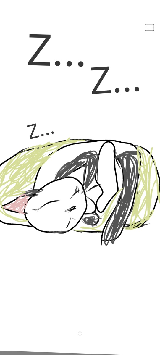 На этом кадре моё приложение для рисования сломалось, и заливка ушла в отпуск...