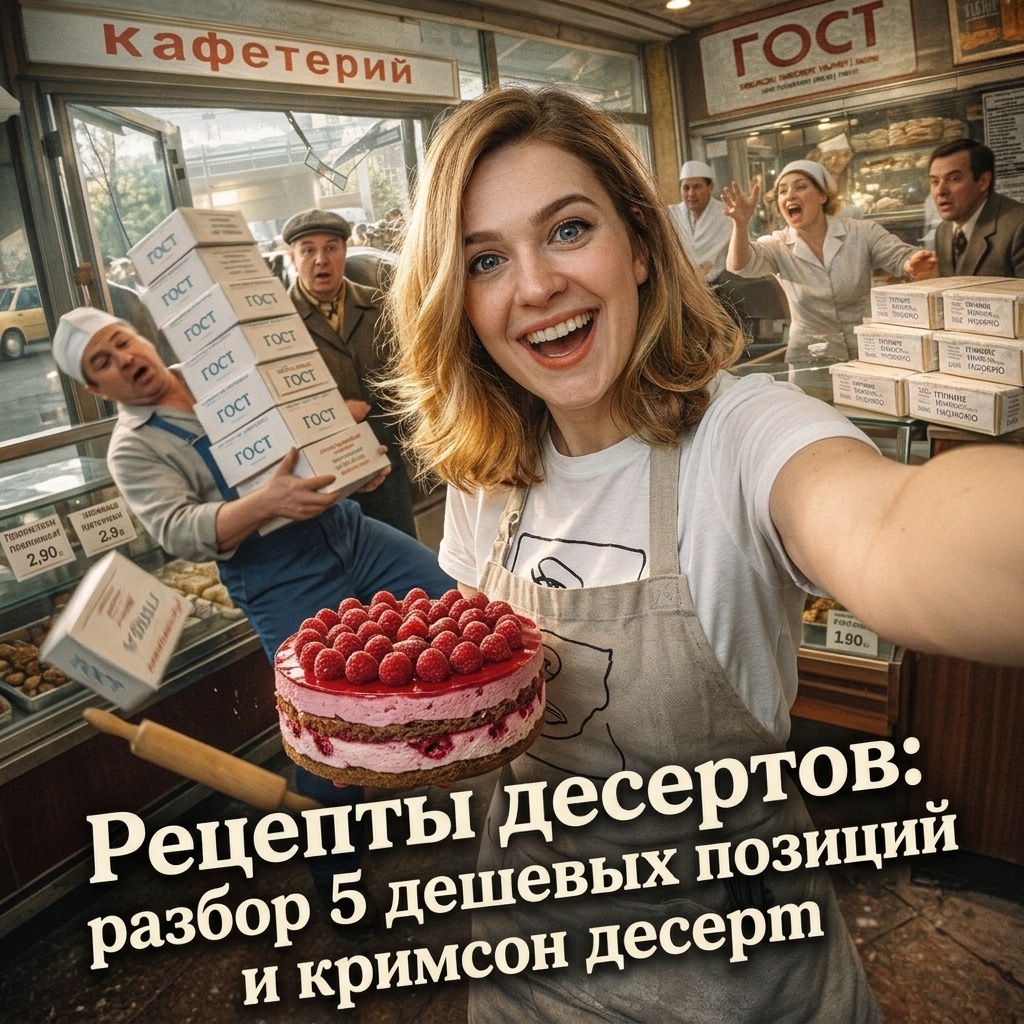    Разбор пяти дешевых десертов и приготовление кримсон десерта admin