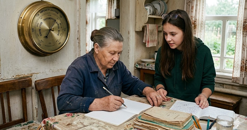 Бабушка каждый день записывала температуру и давление в тетрадь — потому что если бы записала свои чувства, руки бы не остановились