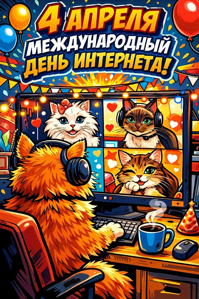 4 апреля - Международный день интернета! podarokplus.ru