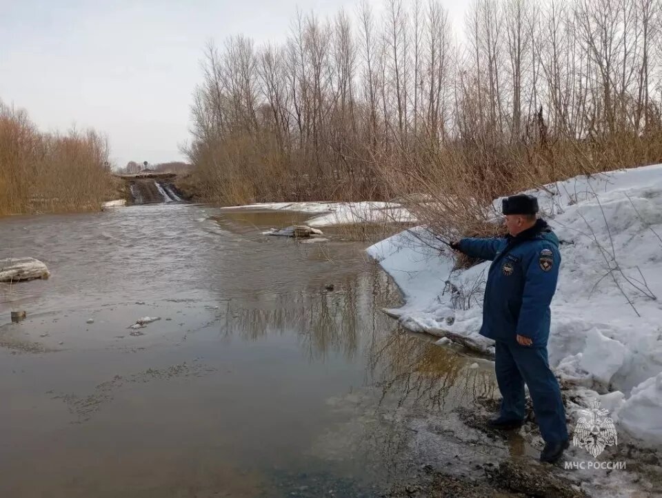    Весенние подтопления в Алтайском крае. Источник: max.ru/mchs_altkray