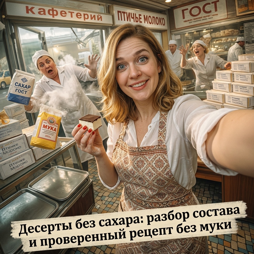    Разбор состава и рецепт десерта без сахара и муки admin