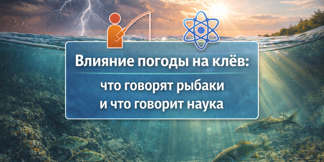 Влияние погоды на клёв: что говорят рыбаки и что говорит наука