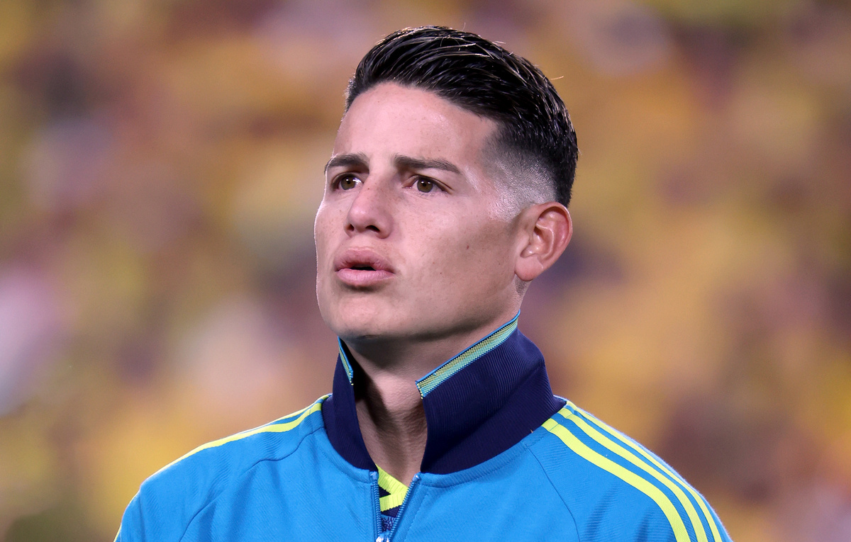    Футболист сборной Колумбии Хамес Родригес  Leonardo Fernandez/Getty Images