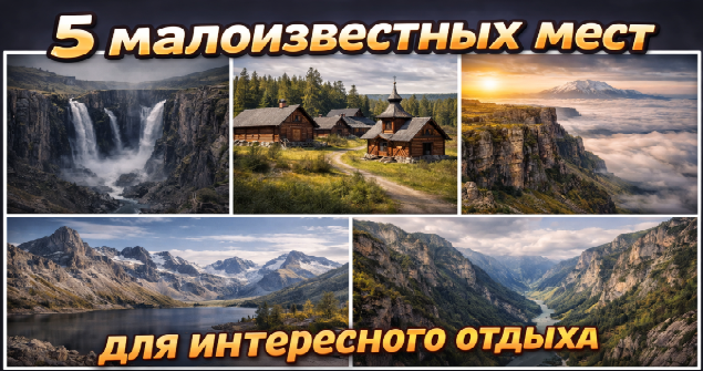 ТОП-5 малоизвестных маршрутов для интересного отдыха в России. Часть 1.