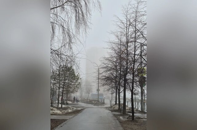    Из-за тумана на улицах ничего не видно. Фото: АиФ-Казань