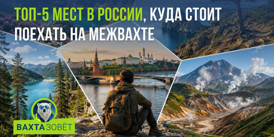 Вахта позади. Топ-5 мест в России, куда стоит поехать на межвахте