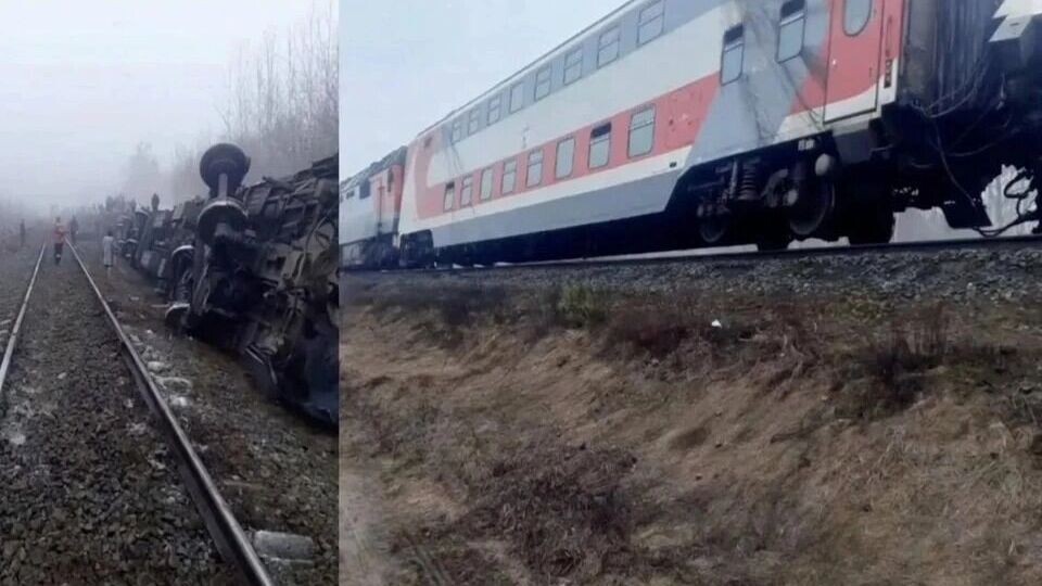 В Ульяновской области сошли с рельсов 7 вагонов поезда Челябинск—Москва