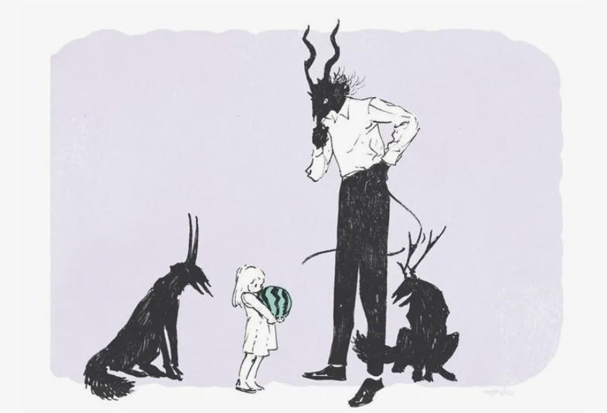 Рисунок из сказки "Девочка из чужеземья"