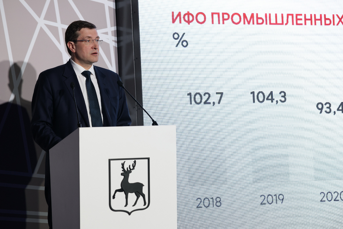 Выступление губернатора Нижегородской области Глеба Никитина