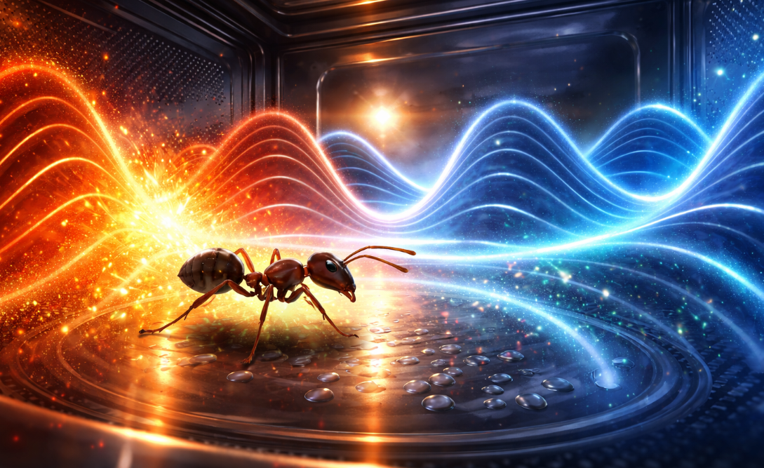 Муравей в камере