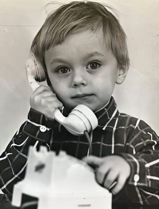 Олег Васильков в детстве.