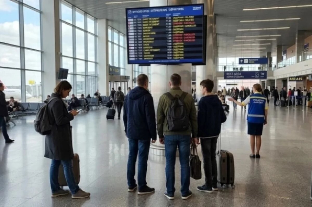    Сразу три крупных аэропорта России временно приостановили работу