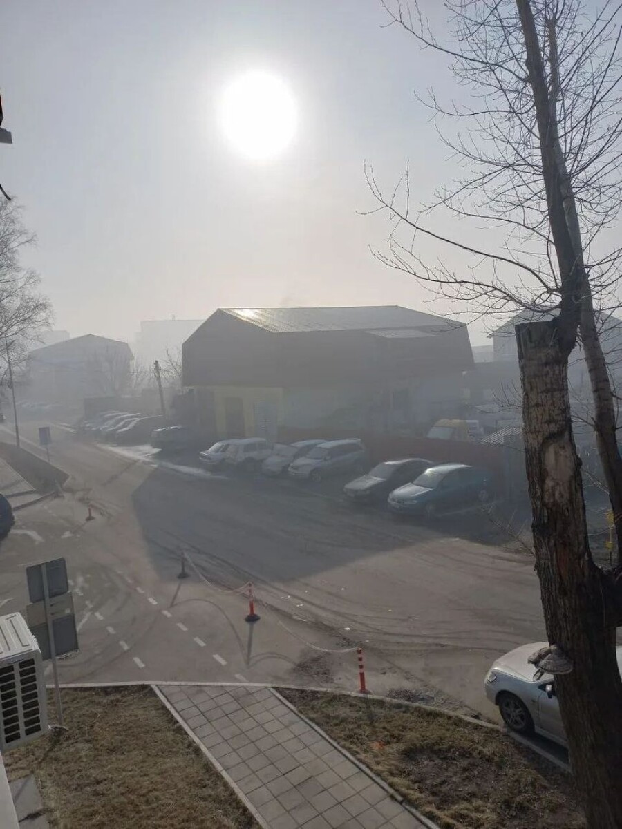    Дымка в Бийске. Источник: t.me/biysknews2