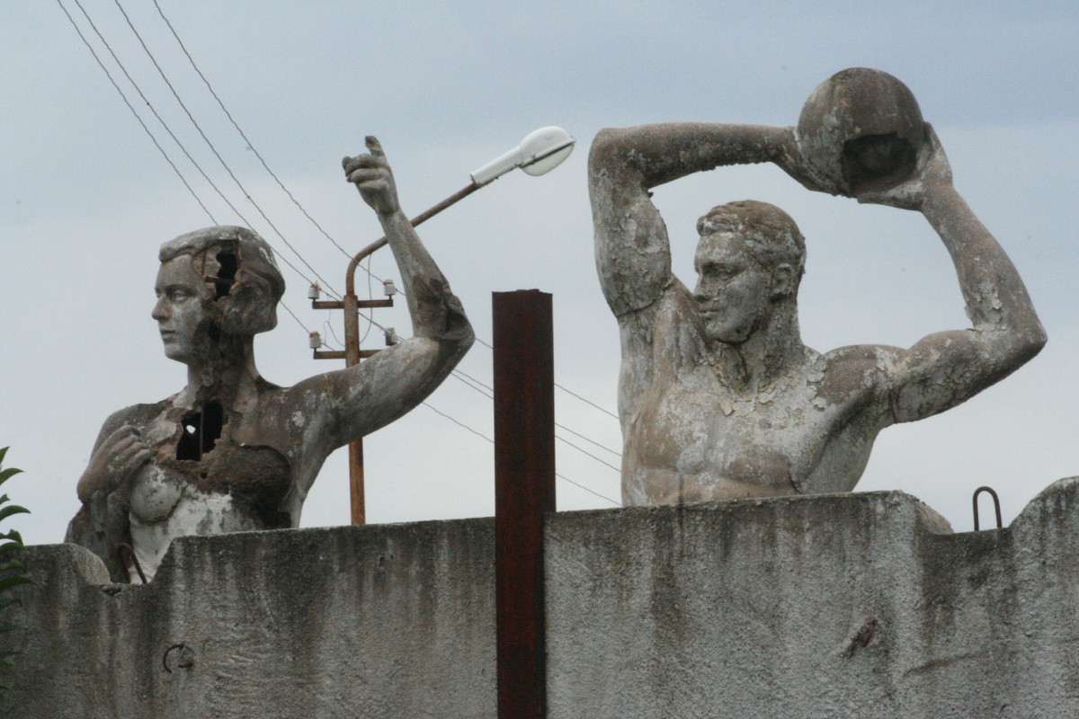 Советская разруха в Абхазии. Центр Гагры