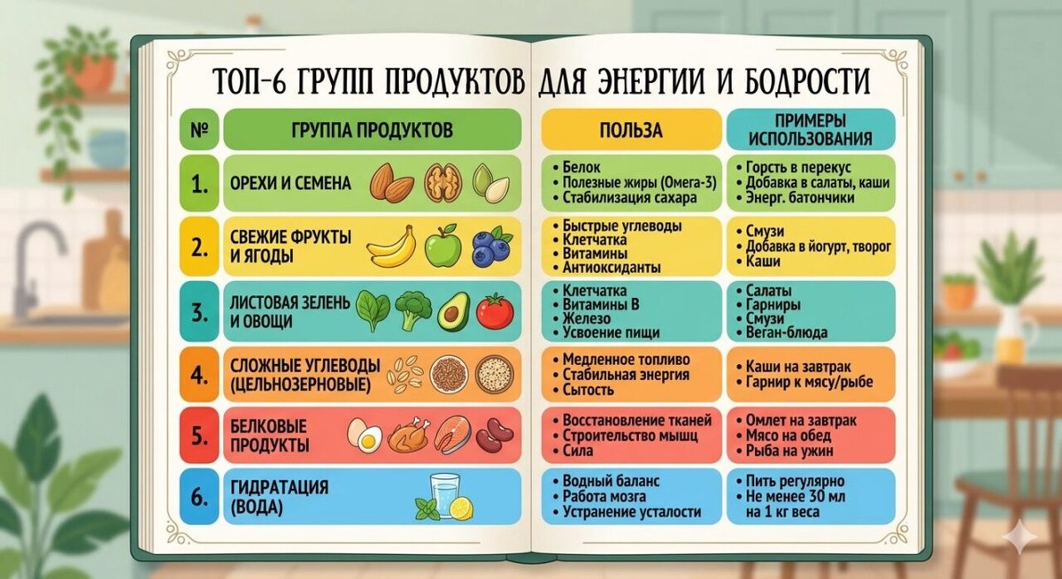 Что съесть на завтрак, чтобы не чувствовать усталость весь день: советы нутрициолога Анастасия Никандрова📷
