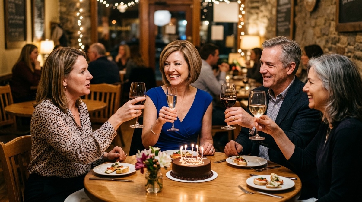 Юбилей отметили в кафе