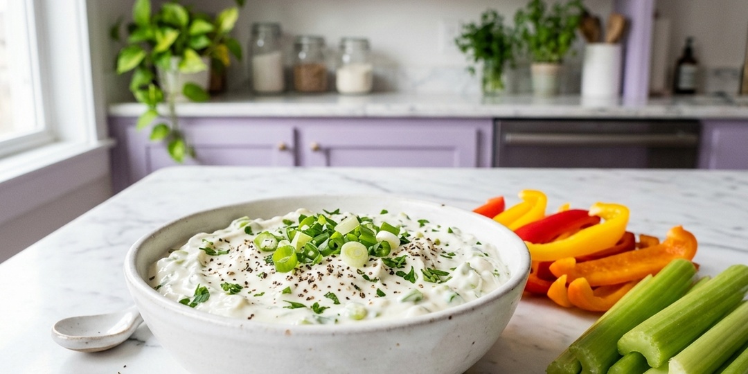 Сливочный соус с зелёным луком — кето-соус за 5 минут