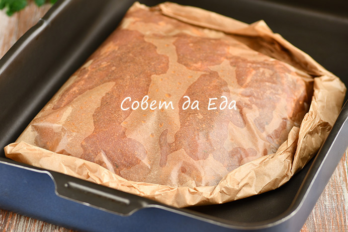 Просто заворачиваю мясо в пергамент и через 1 час оно тает во рту