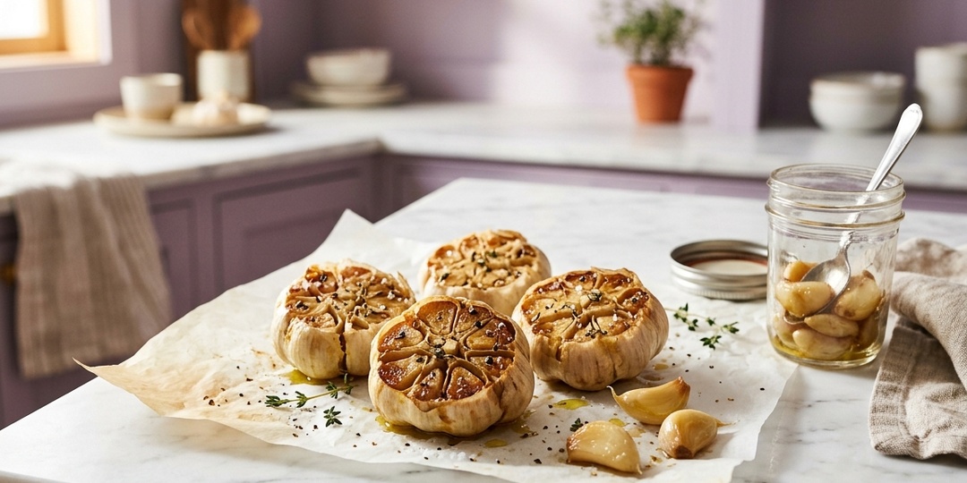 Запечённый чеснок в духовке — базовая заготовка для десятков кето-рецептов