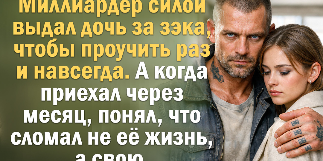 Миллиардер силой выдал дочь за зэка, чтобы проучить раз и навсегда.