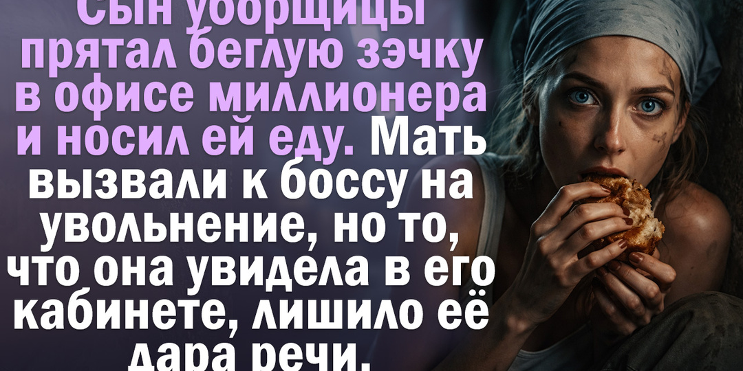 Сын уборщицы прятал беглую зэчку в офисе миллионера и носил ей еду.