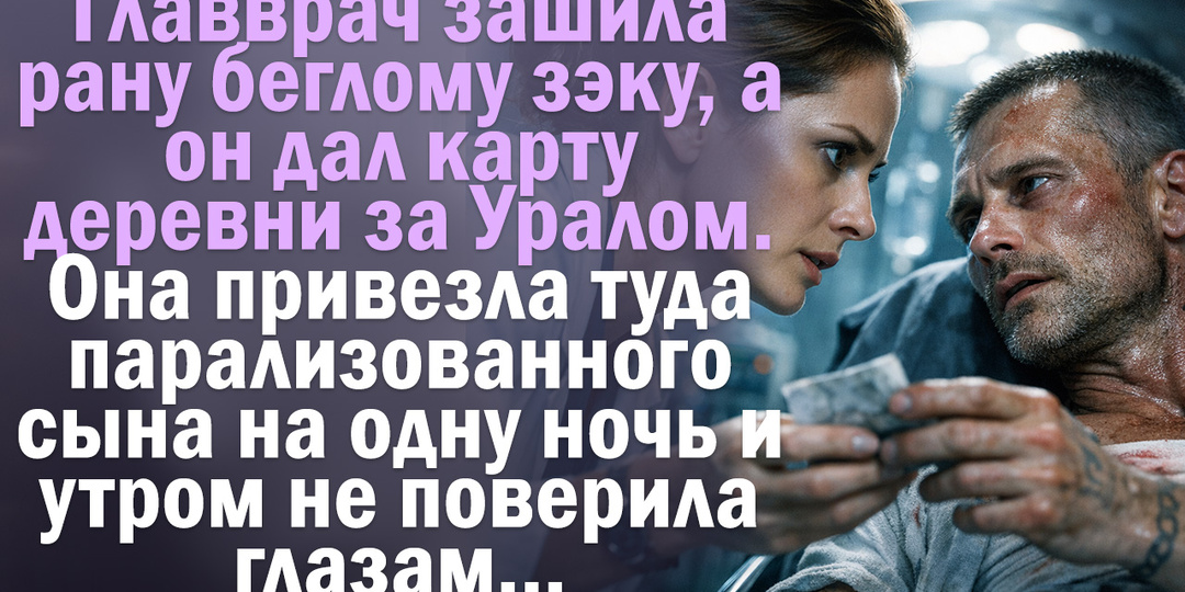 Главврач зашила рану беглому зэку, а он дал карту деревни за Уралом.