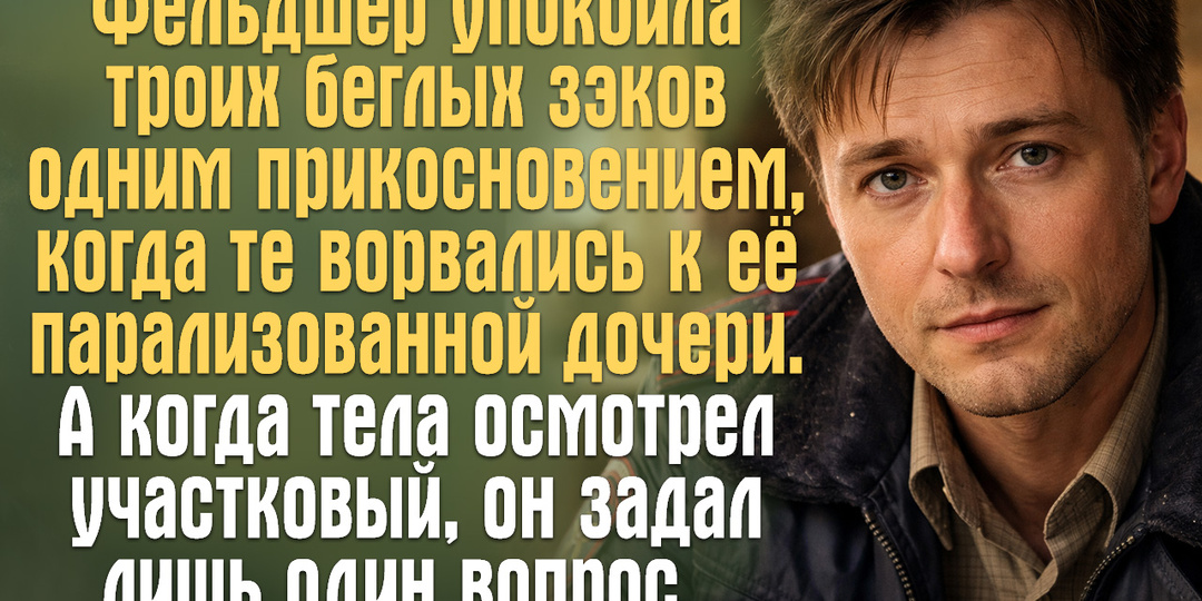 Фельдшер упокоила троих беглых зэков одним прикосновением, когда те ворвались к её парализованной дочери.