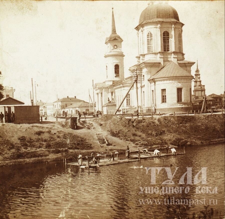   Сретенская церковь, которая стояла на улице Пятницкой. Фото: Тула ушедшего века