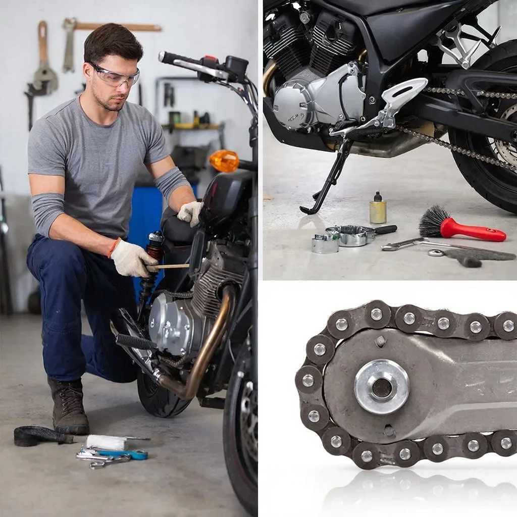 Проверка дисков и шин на мотоцикле