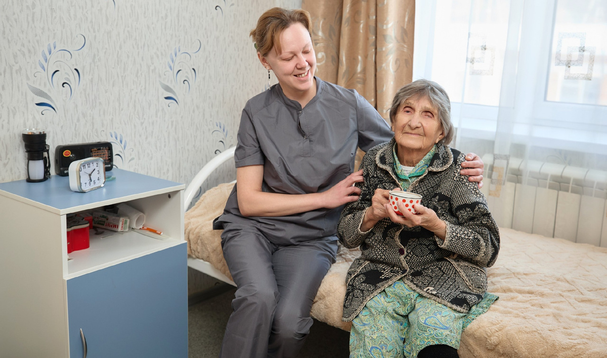 Наш долгожитель в пансионате - Нина Дмитриевна ей 106 лет