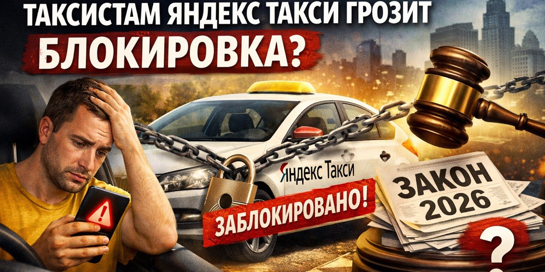 Новый закон для самозанятых 2026: таксистам Яндекс Такси грозит блокировка?