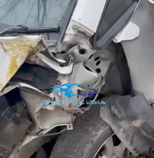 "Вот жена обрадуется": спокойный водитель в разбитом автомобиле озадачил приморцев