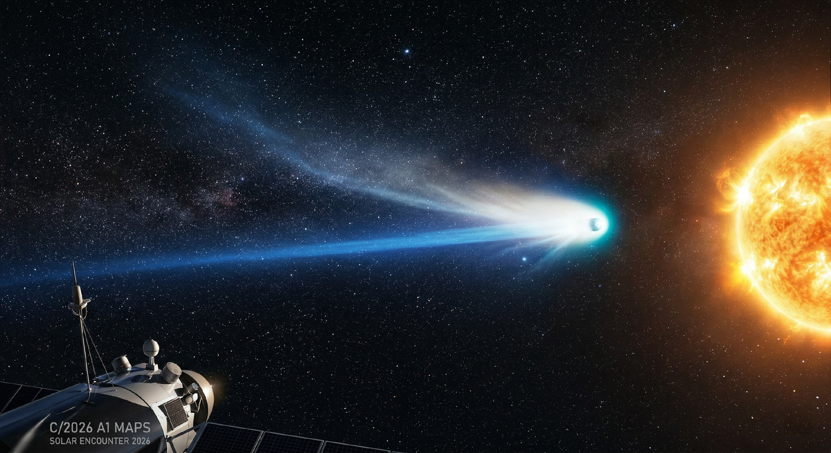 Новая комета стремительно приближается к солнцу