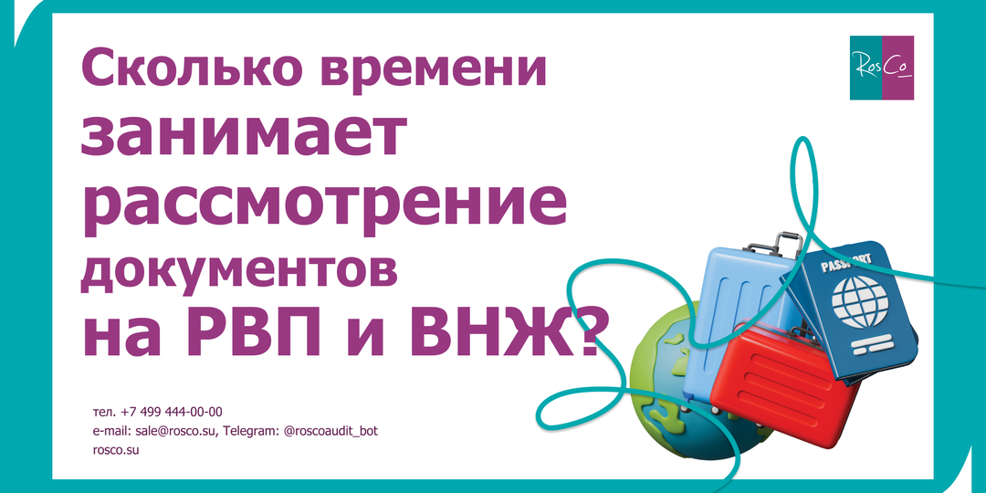Сколько времени занимает рассмотрение документов на РВП и ВНЖ?