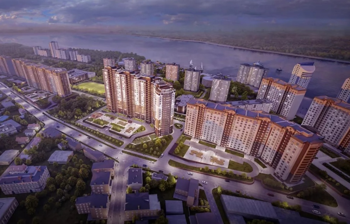 Застройка засыпанного Ковша в Барнауле