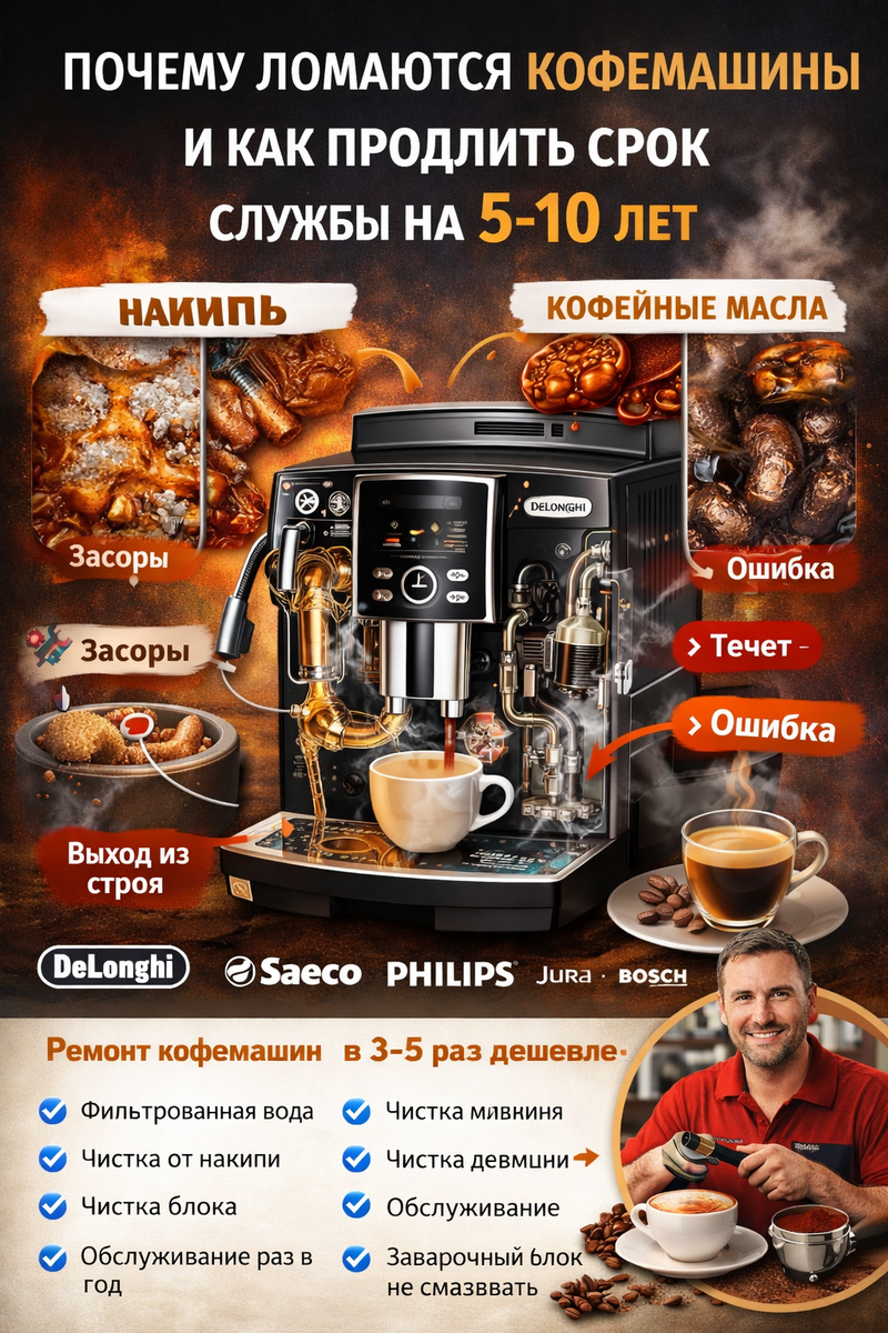 Ремонт кофемашин в Паттайе