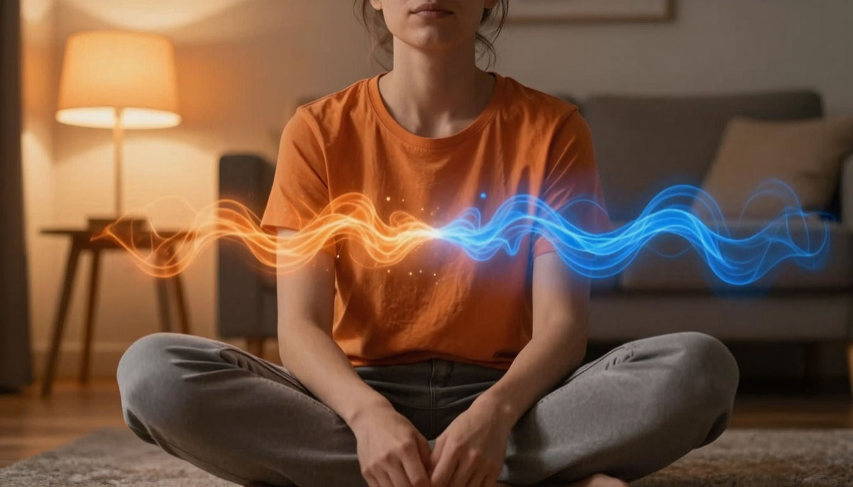 Глубокий вдох и медленный выдох активируют парасимпатическую систему, снижая уровень кортизола – и мозг получает сигнал: «Тревога отменяется».