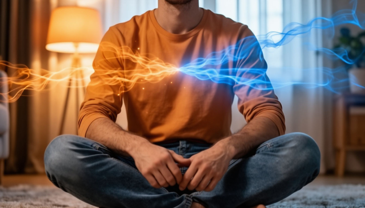 Глубокий вдох и медленный выдох активируют парасимпатическую систему, снижая уровень кортизола – и мозг получает сигнал: «Тревога отменяется».