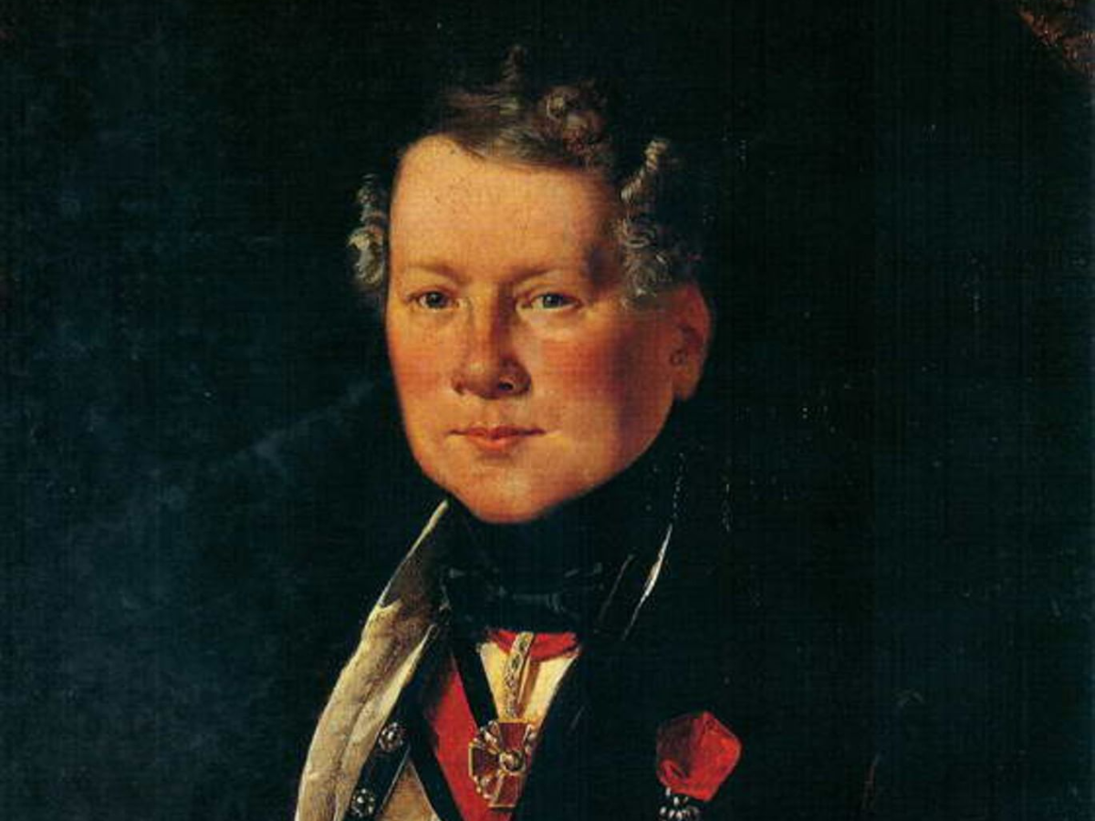 Е. А. Плюшар. Портрет Огюста Монферрана. Около 1834 г. (Государственный Русский Музей в Санкт-Петербурге)