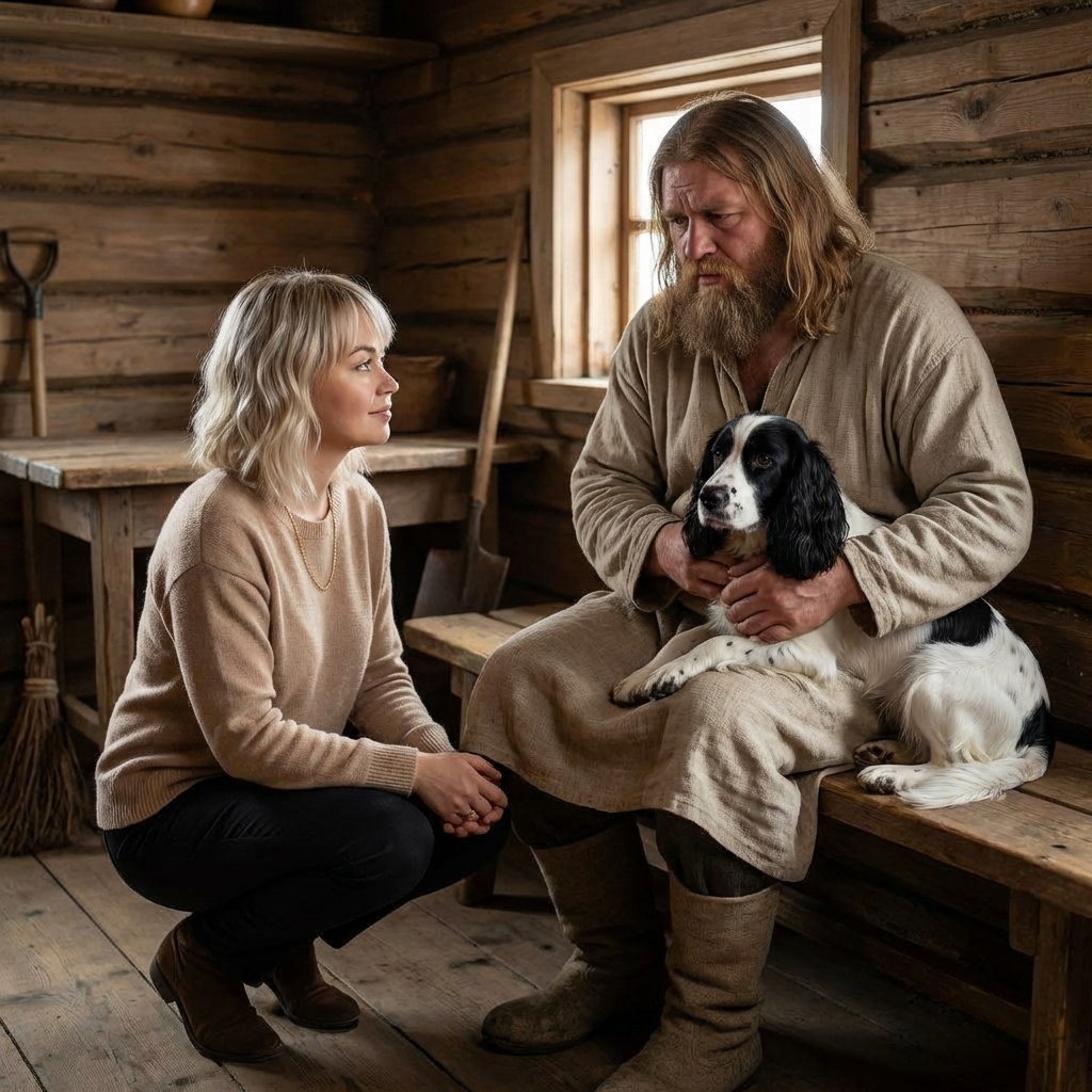 1854 год. Москва. Нона Спасова входит в каморку Герасима за минуту до трагедии. Критическая точка: кирпичи и верёвка уже рядом, но психологическая интервенция начинается.