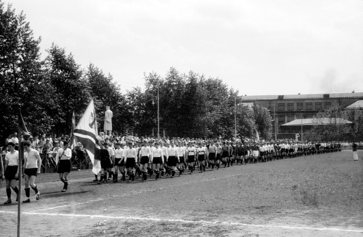 Стадион Ждановского (Таганского) парка, Москва, конец 1950-х - начало 1960-х