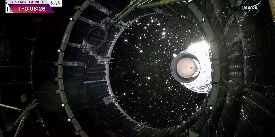 NASA опубликовало видео отделения основной ступени миссии «Артемида II»
