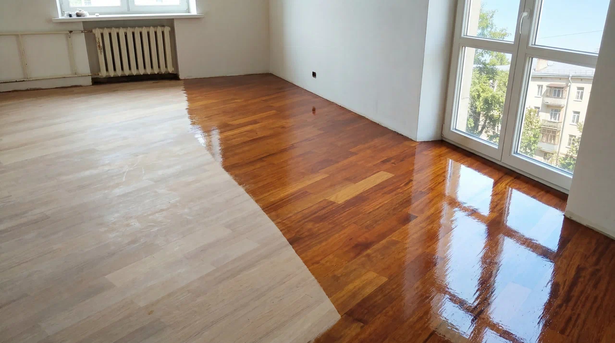 Цвет качественной инженерной и паркетной доски можно исправить. Шлифуем.