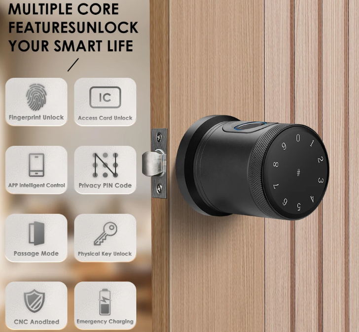 Электронный дверной замок Tuya Bluetooth