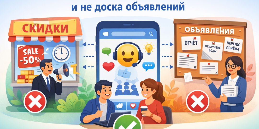 Паблик – это не витрина и не доска объявлений. Паблик – это...