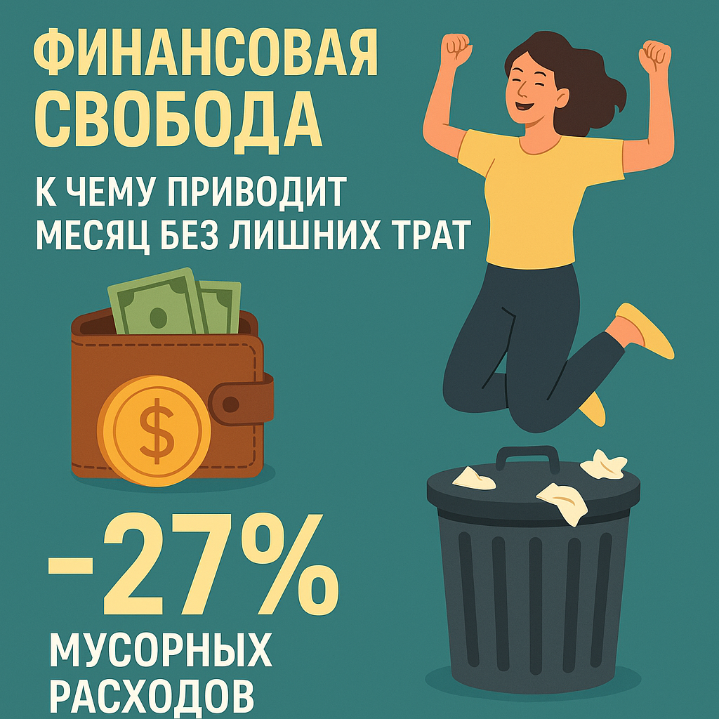 Минус 27% на мусорные траты. Как один месяц без банковских уловок изменил мой кошелек