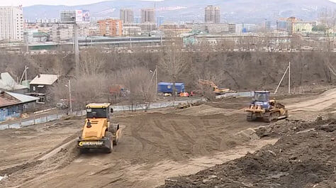     В переулке Боготольский в Красноярске началась подготовка к строительству дороги