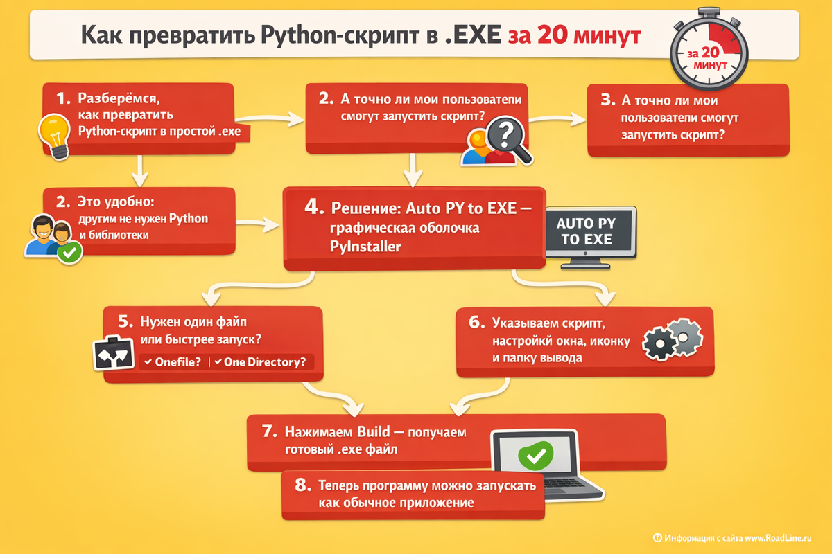 Как превратить Python-скрипт в .EXE