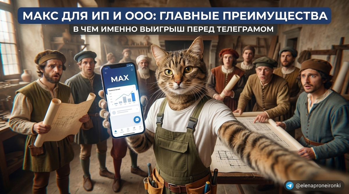    Разбираемся, почему Max лучше Telegram для бизнеса. lenka
